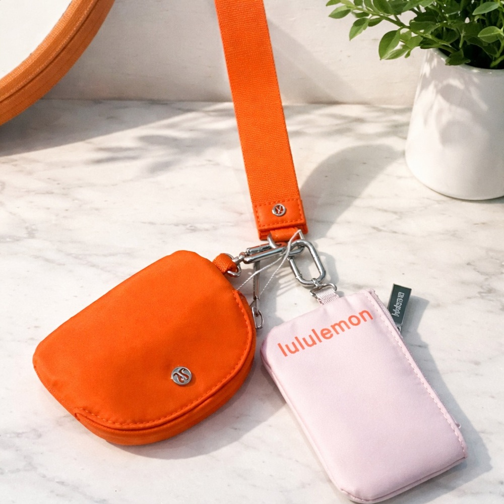 lululemon athletica Orange and Pink Key & Card Holders